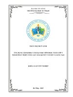 Ứng dụng geogebra vào dạy học hình học toán lớp 5 nhằm phát triển năng lực giải quyết vấn Đề và sáng tạo