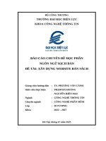 Đề tài xây dựng website bán sách