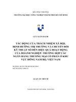 TÁC ĐỘNG CỦA TRÁCH NHIỆM XÃ HỘI, ĐỊNH HƯỚNG THỊ TRƯỜNG VÀ CHUYỂN ĐỔI KỸ THUẬT SỐ ĐẾN HIỆU QUẢ HOẠT ĐỘNG CỦA DOANH NGHIỆP TRƯỜNG HỢP CÁC NGÂN HÀNG THƯƠNG MẠI CỔ PHẦN Ở KHU VỰC ĐÔNG NAM BỘ, VIỆT NAM