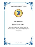 Một số biện pháp rèn kĩ năng Đọc diễn cảm cho học sinh lớp 4 theo chương trình giáo dục phổ thông 2018