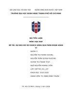 Tiểu luận môn học máy Đề tài dự báo rủi ro khách hàng qua phân Đoạn hành vi