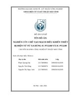Nghiên cứu chế tạo mạch Điều khiển thiết bị Điện tử từ xa dùng ic pt2248 và ic pt2249