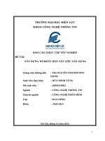 Báo cáo thực tập tốt nghiệp Đề tài xây dựng website bán vật liệu xây dựng