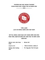 Đảng lãnh Đạo xây dựng nền văn hóa tiên tiến, Đậm Đà bản sắc dân tộc từ năm 1998 Đến nay