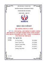 Xây dựng, lập trình và hiệu chỉnh mô hình xe lăn Điều khiển bằng sóng radio Ứng dụng cảm biến gia tốc 3 trục và module thu phát rf nrf24l01