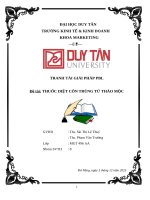 Tranh tài giải pháp pbl Đề tài thuốc diệt côn trùng từ thảo mộc