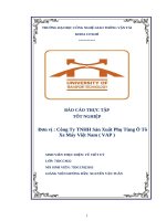 Báo cáo thực tập tốt nghiệp Đơn vị  công ty tnhh sản xuất phụ tùng Ô tô xe máy việt nam ( vap )