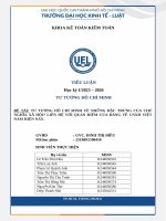 Tư tưởng hồ chí minh về những Đặc trưng của chủ nghĩa xã hội liên hệ với quan Điểm của Đảng về cnxh việt nam hiện nay