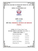 Tiểu luận lò hơi Đề tài thermal design of boiler parts