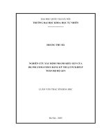 Luận văn thạc sỹ khoa học: nghiên cứu xác Định nhanh kiểu gen của bk polyomavirus bằng kỹ thuật pcr rflp toàn bộ hệ gen