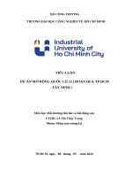 IUH - Bồi thường đất đai và bất động sản - DỰ ÁN MỞ RỘNG QUỐC LỘ 22 (ĐOẠN QUA TP.HCM - TÂY NINH)