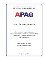NÂNG CAO CHẤT LƯỢNG THỰC HIỆN CHÍNH SÁCH CHI TRẢ CÁC CHẾ ĐỘ BẢO HIỂM XÃ HỘI TẠI BẢO HIỂM XÃ HỘI THÀNH PHỐ HÀ NỘI GIAI ĐOẠN 2025-2030
