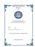 Bài báo cáo thảo luận môn luật kinh doanh bảo hiểm