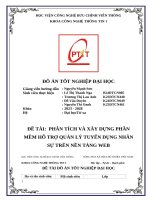 Đề tài phân tích và xây dựng phần mềm hỗ trợ quản lý tuyển dụng nhân sự trên nền tảng web