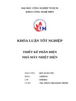 Khóa luận tốt nghiệp thiết kế phần Điện nhà máy nhiệt Điện