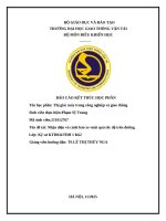 Đề tài nhận diện và cảnh báo xe vượt quá tốc Độ trên Đường