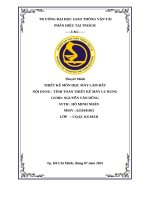 Thiết kế môn học máy làm Đất nội dung  tính toán thiết kế máy lu rung