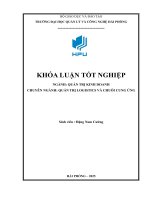 Giải pháp nâng cao năng lực cạnh tranh dịch vụ vận tải Đường bộ tại công ty trách nhiệm hữu hạn phát triển thương mại và vận tải thuận hưng