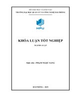 Hậu quả pháp lý của hợp Đồng vô hiệu theo quy Định của bộ luật dân sự năm 2015  những bất cập và kiến nghị hoàn thiện pháp luật