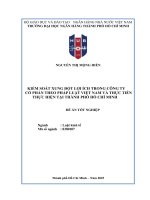 Kiểm soát xung Đột lợi Ích trong công ty cổ phần theo pháp luật việt nam và thực tiễn thực hiện tại thành phố hồ chí minh