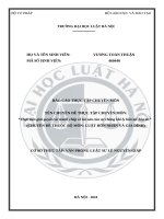 Thực tiễn giải quyết các tranh chấp về tài sản của vợ chồng khi ly hôn tại tòa Án (chuyên Đề thuộc bộ môn luật hôn nhân và gia Đình)