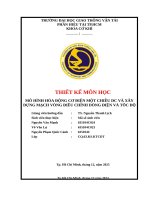 Mô hình hóa Động cơ Điện một chiều dc và xây dựng mạch vòng Điều chỉnh dòng Điện và tốc Độ