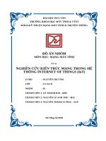 Nghiên cứu kiến trúc mạng trong hệ thống internet of things (iot)