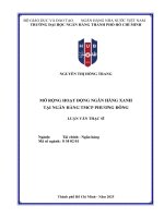 Mở rộng hoạt Động ngân hàng xanh tại ngân hàng tmcp phương Đông