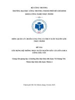 Đề tài xây dựng hệ thống truy xuất nguồn gốc của sữa chua uống dâu tây