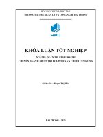 Nâng cao hiệu quả quản trị kho hàng nhằm tối Ưu hoạt Động logistics tại công ty trách nhiệm hữu hạn thương mại vận tải thành tô