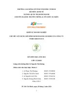 Khởi sự doanh nghiệp chủ Đề xây dựng mô hình kinh doanh giả Định của công ty tnhh green eco