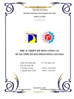 Thiết kế máy công cụ Đề tài thiết kế máy khoan Đứng vạn năng