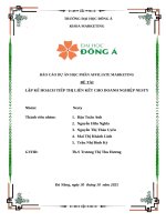 Báo cáo dự Án học phần affiliate marketing Đề tài lập kế hoạch tiếp thị liên kết cho doanh nghiệp nesty