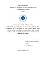Quan Điểm của hồ chí minh về kết hợp sức mạnh dân tộc và sức mạnh thời Đại, tạo sức mạnh tổng hợp cho cách mạng