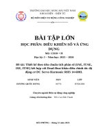 Thiết kế theo tiêu chuẩn tích phân số (iae, itae, ise, itse) kết hợp với dead beat khâu Điều chỉnh tốc Độ Động cơ dc servo harmonic rhs 14 6003