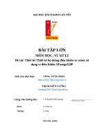 Đề tài thiết kế thiết kế hệ thống Điều khiển xe robot sử dụng vi Điều khiển atmega328p