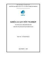 Hoàn thiện công tác kế toán vốn bằng tiền tại công ty cổ phần Điện chiếu sáng hải phòng
