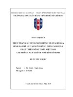 Thực trạng sử dụng ngân hàng số của hộ gia Đình Đa thế hệ tại ngân hàng nông nghiệp & phát triển nông thôn việt nam chi nhánh nam thành phố hồ chí minh