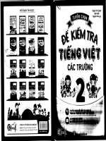 Tuyển chọn Đề kiểm tra các trường tiếng việt lớp 2 cuối học kì 1, cuối học kì 2