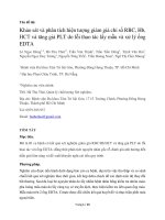 Khảo sát và phân tích hiện tượng giảm giả chỉ số RBC, Hb, HCT và tăng giả PLT do lỗi thao tác lấy mẫu và xử lý ống EDTA