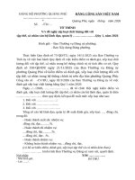 Tờ trình Đề nghị xếp loại chất lượng