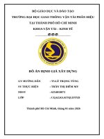 Đồ án Định giá xây dựng
