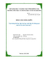 Sáng kiến kinh nghiệm "Tạo hứng thú học tập cho học sinh lớp 4 thông qua một số trò chơi Toán học"