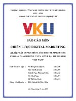 Đề tài xây dựng chiến lược digital marekting cho sản phẩm iphone 17 của apple tại thị trường việt nam