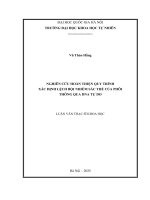 Luận Văn Thạc Sỹ Khoa Học Nghiên Cứu Hoàn Thiện Quy Trình Xác Định Lệch Bội Nhiễm Sắc Thể Của Phôi Thông Qua Dna Tự Do.pdf