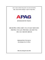 Bồi dưỡng công chức của Ủy ban nhân dân phường tân lập, tỉnh Đắk lắk Đáp Ứng yêu cầu chuyển Đổi số