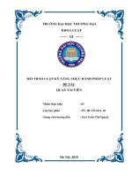 Bài Thảo Luận Kỹ Năng Thực Hành Pháp Luật Đề Tài Quản Tài Viên.pdf