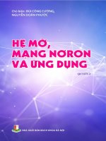 Hệ mờ, mạng nơron và Ứng dụng quyển 2