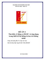 Đồ Án 1 tìm hiểu về Động cơ bldc và Ứng dụng trong thiết kế hệ thống tủ lưu trữ thông minh