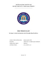 Bài Thảo Luận Xây Dựng 1 Website Bán Hàng Theo Chủ Đề Mỹ Phẩm Bằng Wordpress..pdf